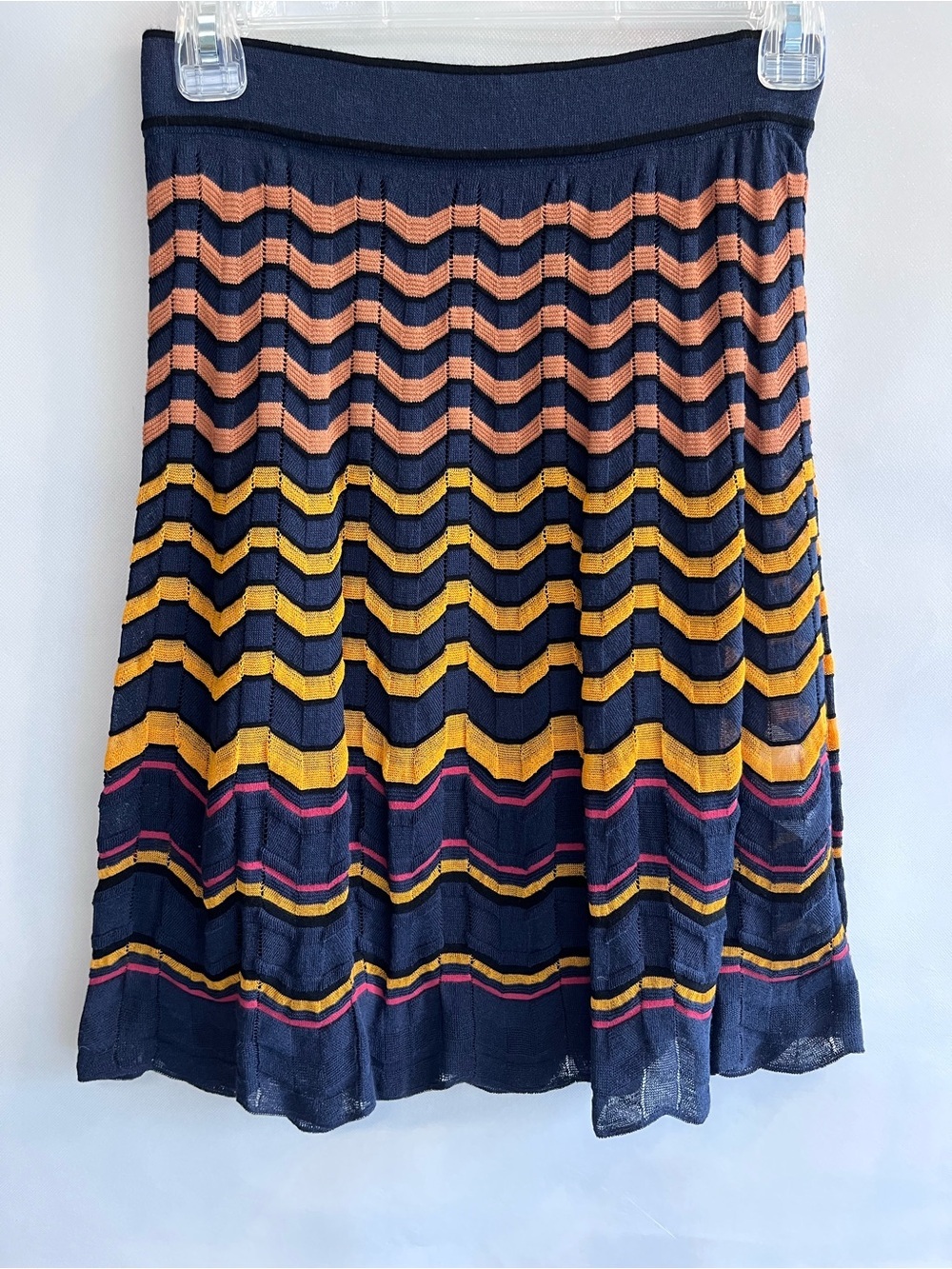 MISSONI Cotton Blend Knit A-Line Skirt